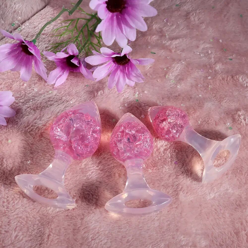 Анальна пробка Liebe Seele Heart-shaped Crystal Anal Plug - фото 20