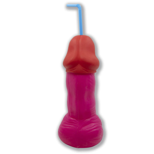Коктейльна склянка-пеніс з кришкою та трубочкою Diverty Sex