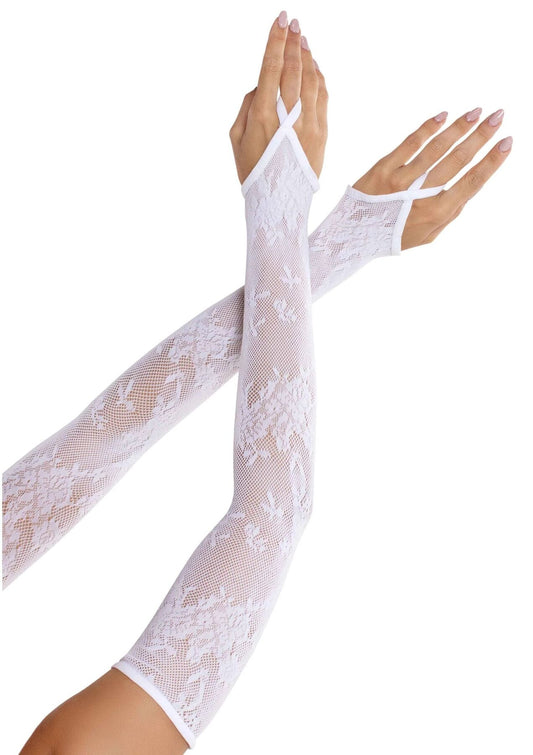 Митенки Leg Avenue Floral Net Extra Long Gauntlet Arm Warmers