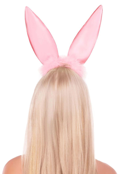 Вушка зайки Leg Avenue Bendable Marabou Trimmed Satin Bunny Ears - фото 2