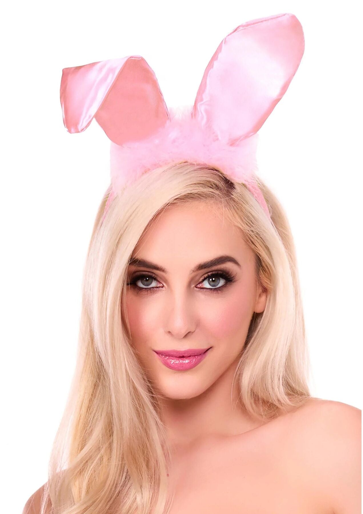 Вушка зайки Leg Avenue Bendable Marabou Trimmed Satin Bunny Ears - фото 1