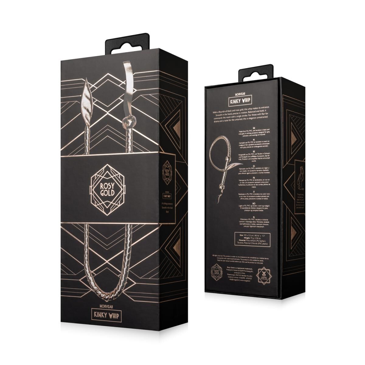 Батіг Rosy Gold Kinky Whip - фото 8