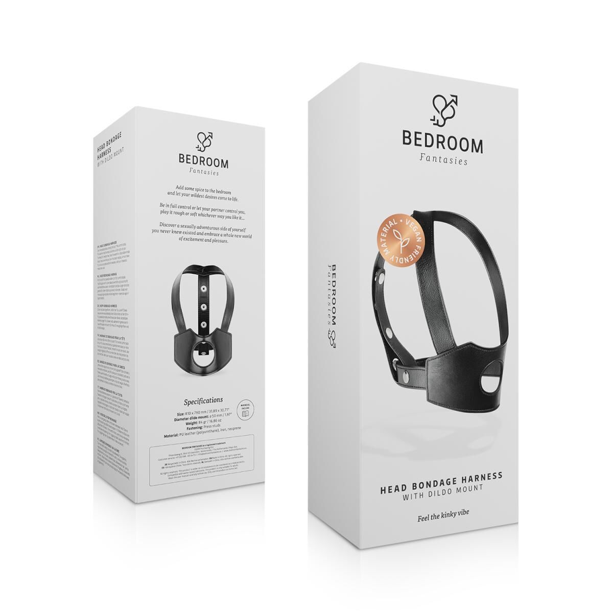 Бондажная система на голову для страпона Bedroom Fantasies Head Bondage Harness - превью 6