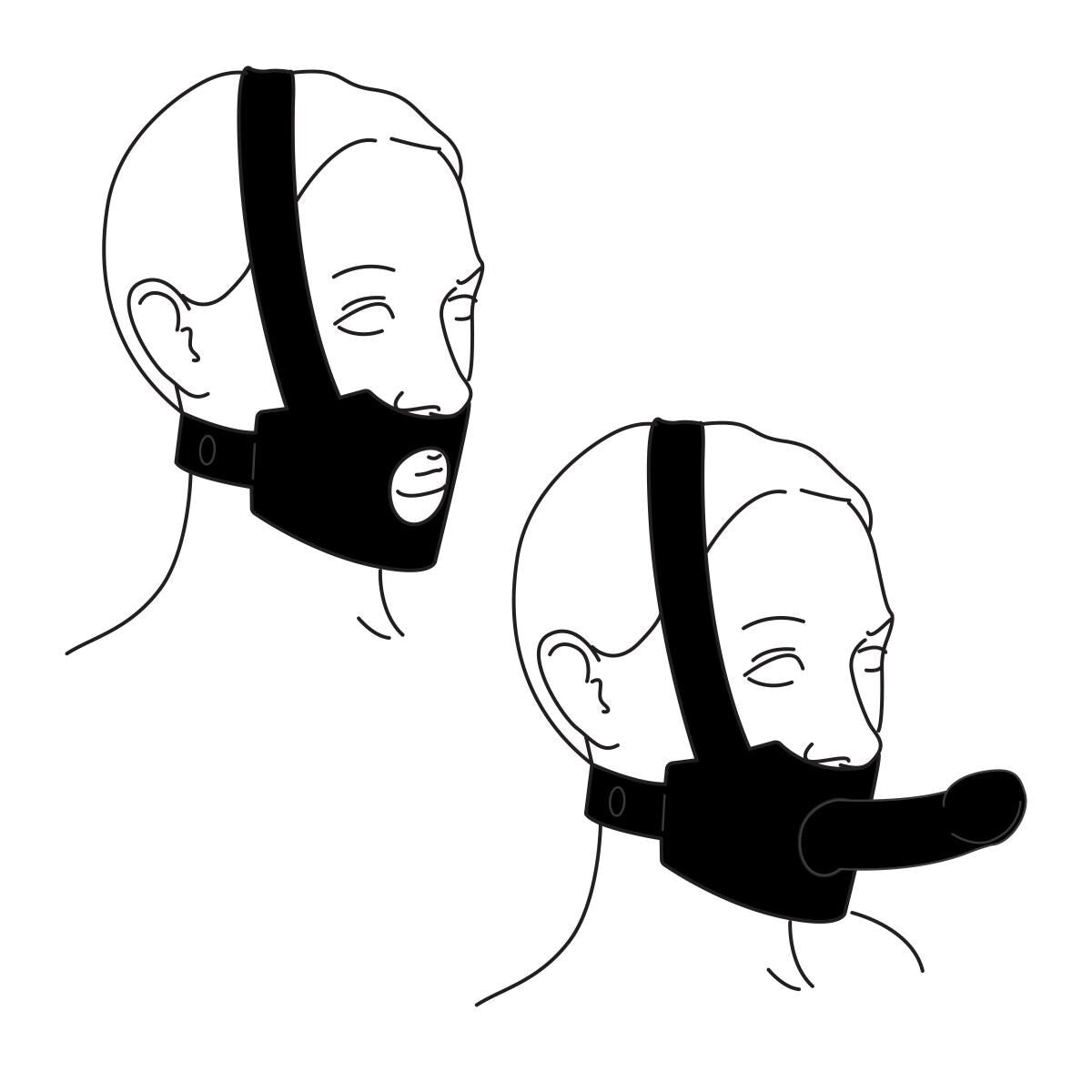 Бондажная система на голову для страпона Bedroom Fantasies Head Bondage Harness - превью 7