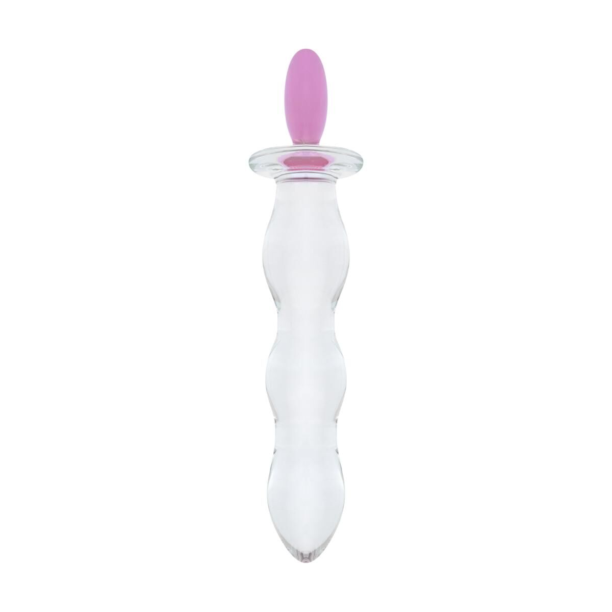 Скляний анальний ланцюжок Gildo Glass Butt Plug Heart Shape No.35 - превʼю 3
