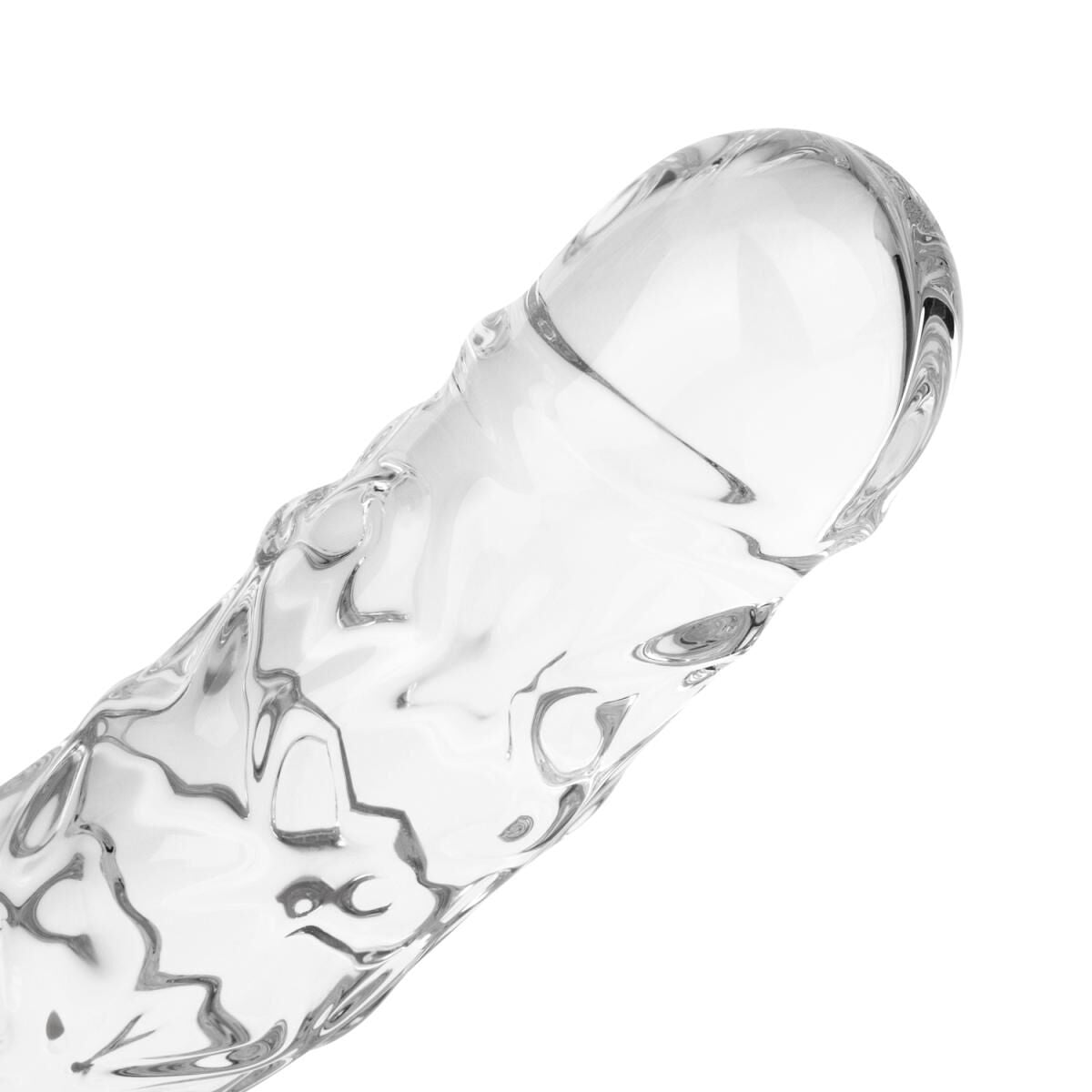 Скляний фалоімітатор Gildo Textured Glass Dildo - превʼю 8