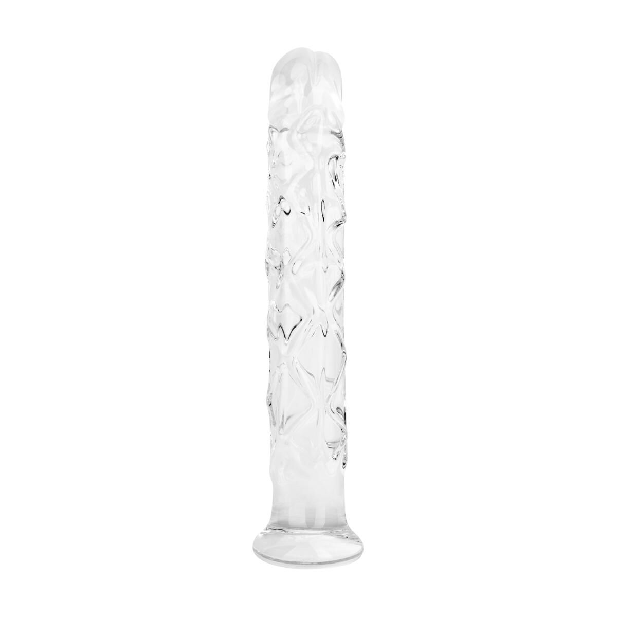 Скляний фалоімітатор Gildo Textured Glass Dildo - фото 5