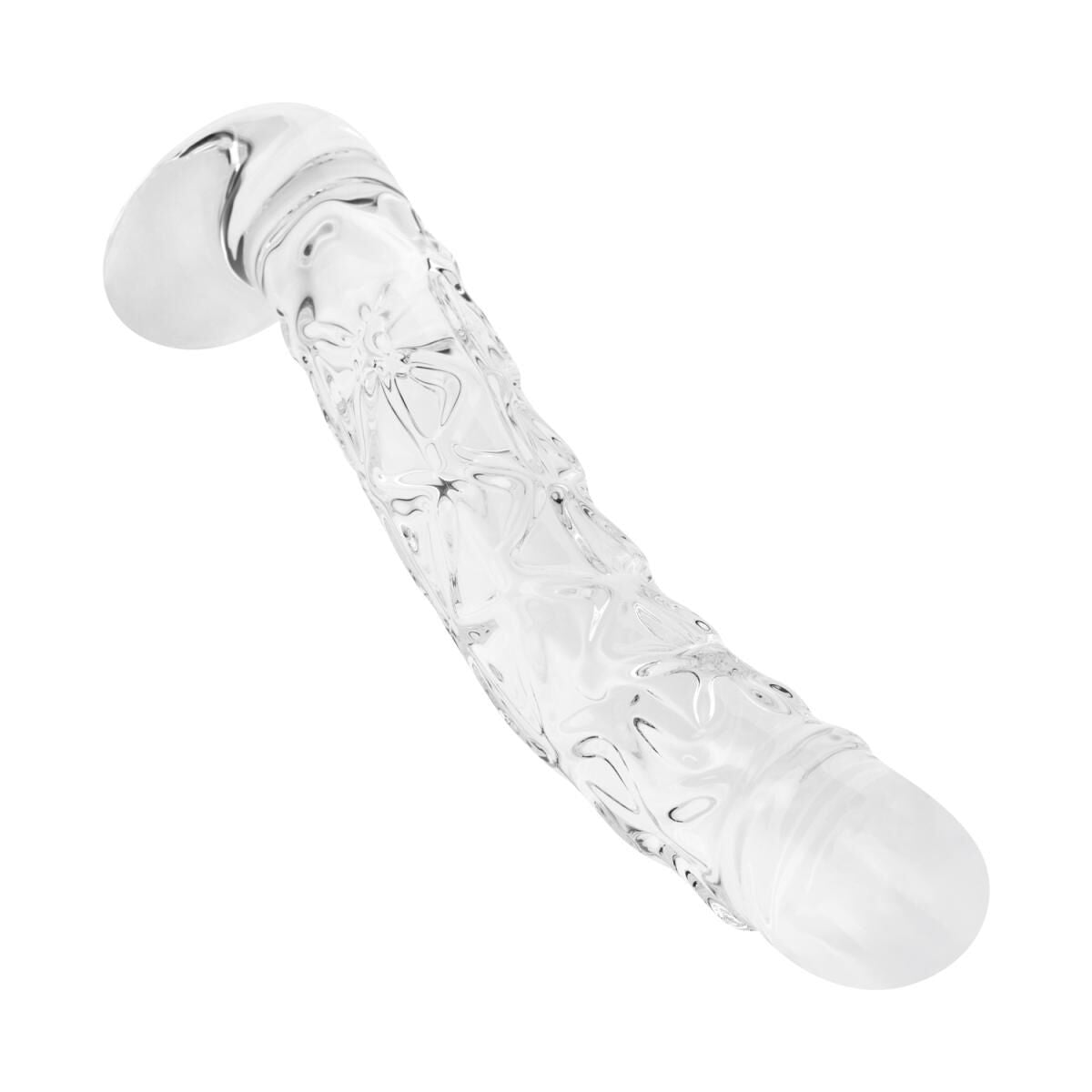 Скляний фалоімітатор Gildo Textured Glass Dildo - фото 7