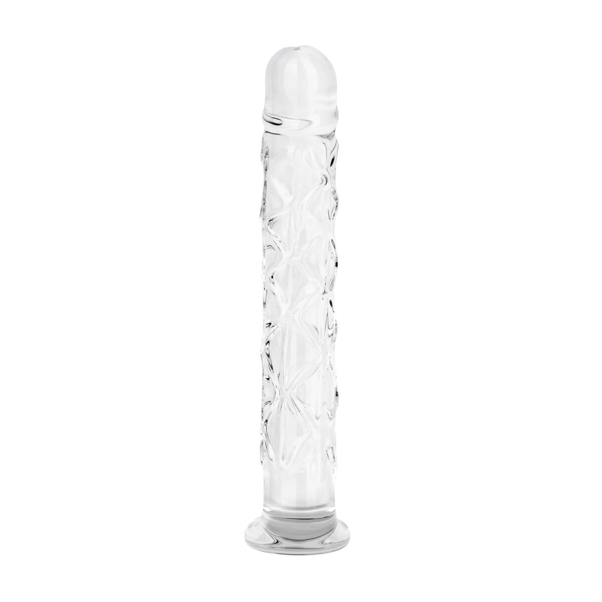 Скляний фалоімітатор Gildo Textured Glass Dildo - превʼю 4