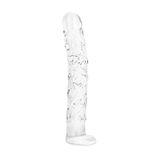 Скляний фалоімітатор Gildo Textured Glass Dildo