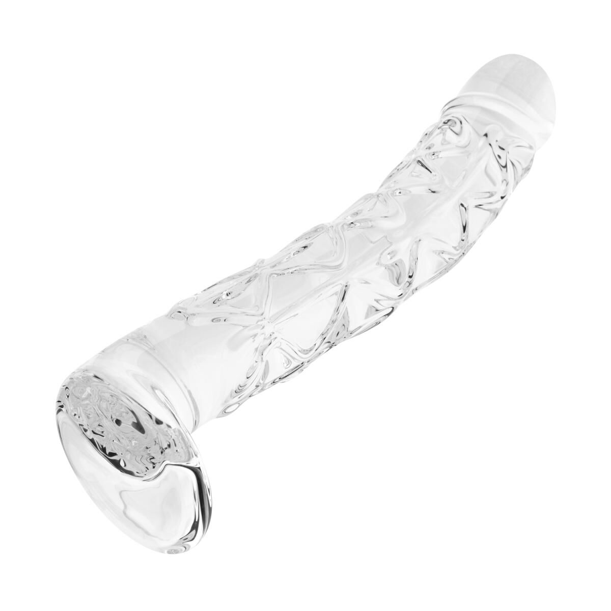 Скляний фалоімітатор Gildo Textured Glass Dildo - фото 6