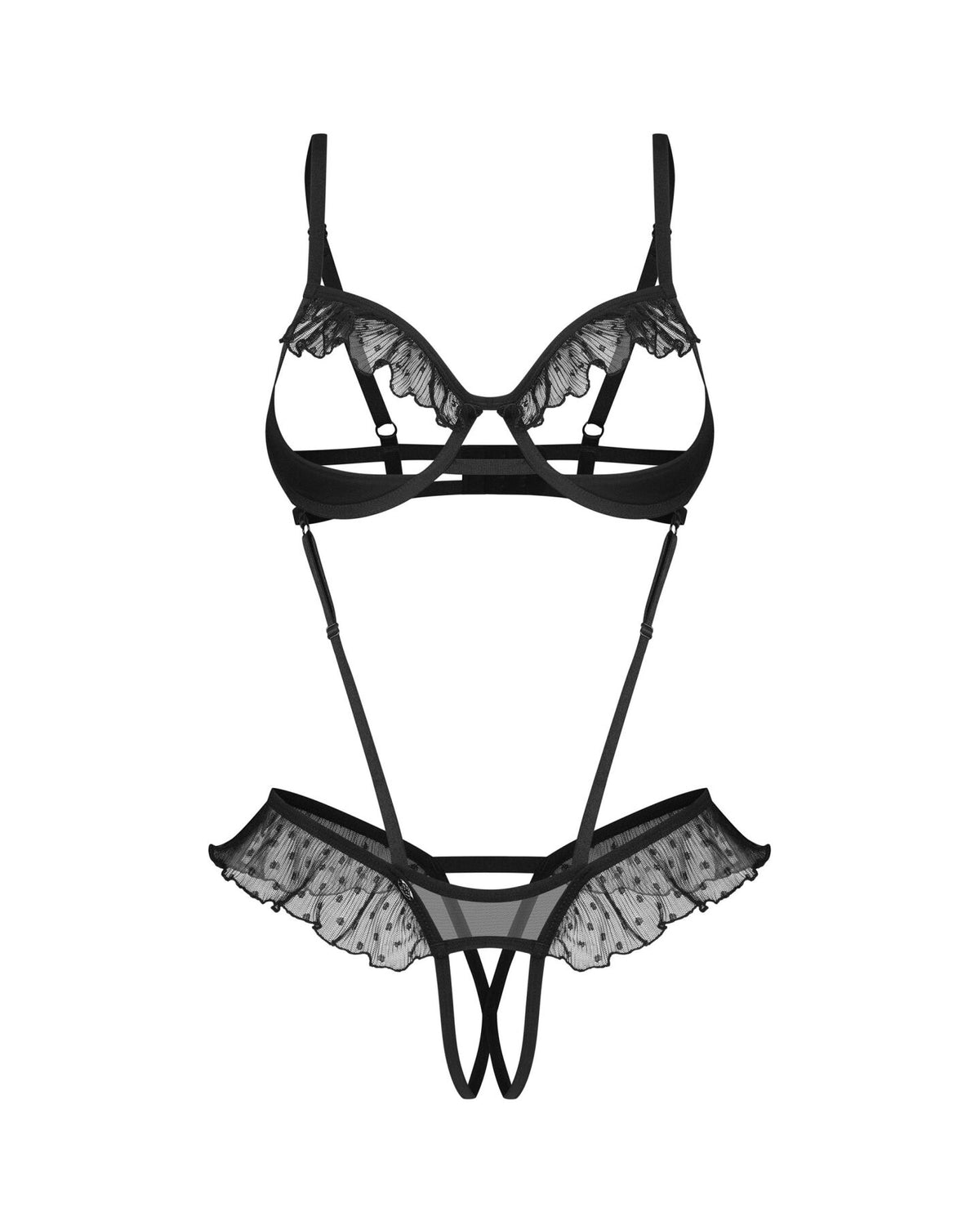 Боді Obsessive Carrola crotchless teddy - превʼю 6