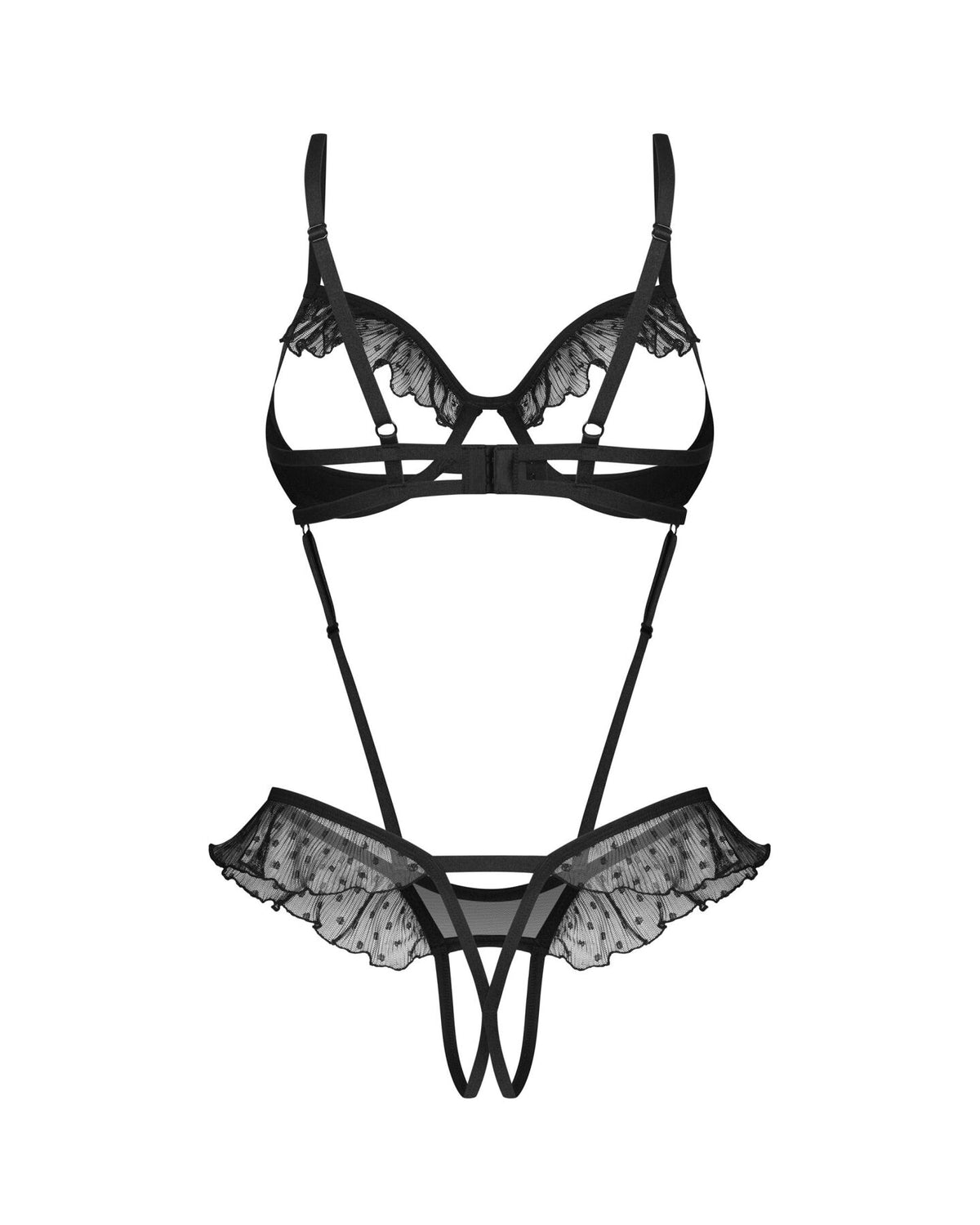 Боді Obsessive Carrola crotchless teddy - превʼю 15