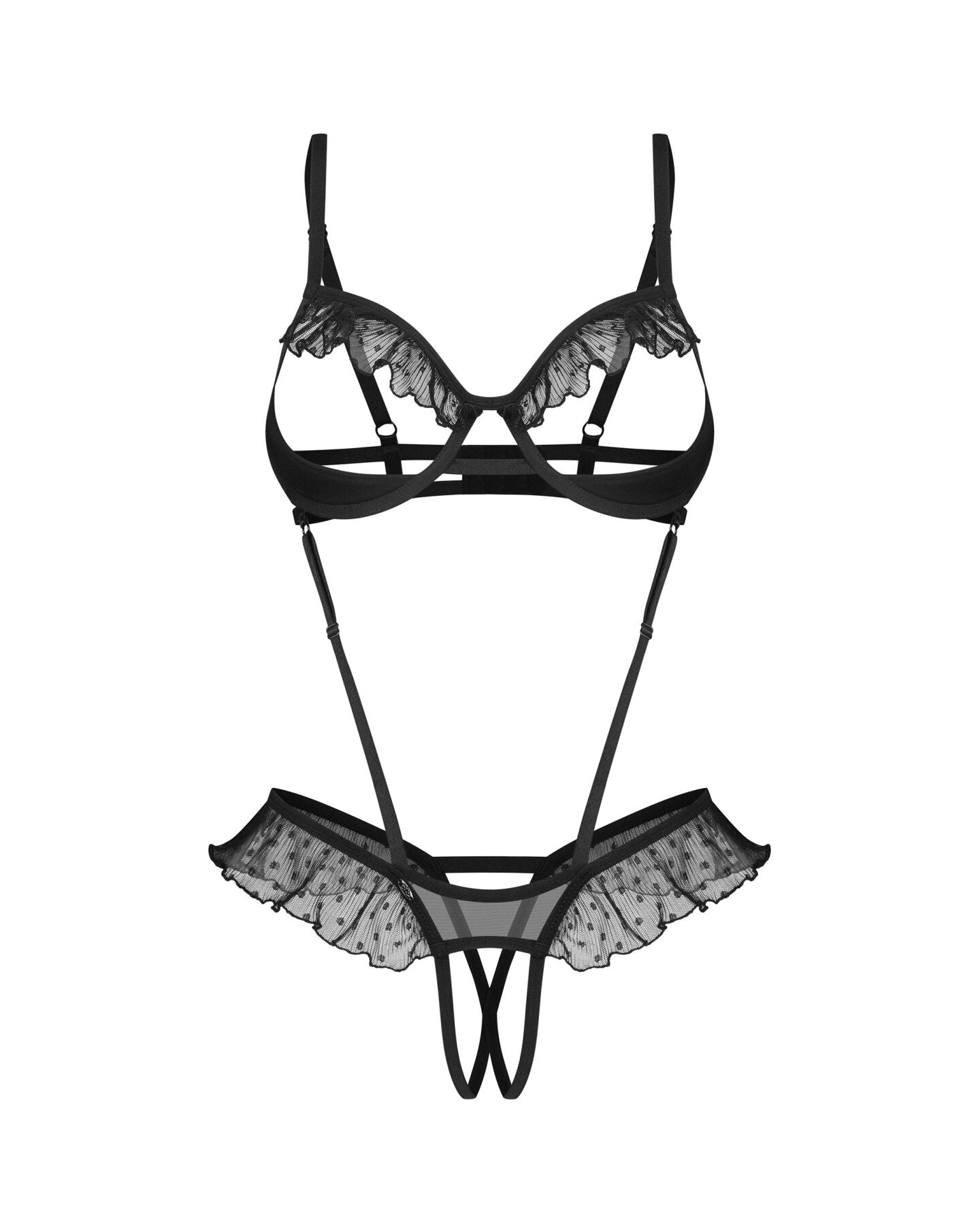 Боді Obsessive Carrola crotchless teddy - фото 22