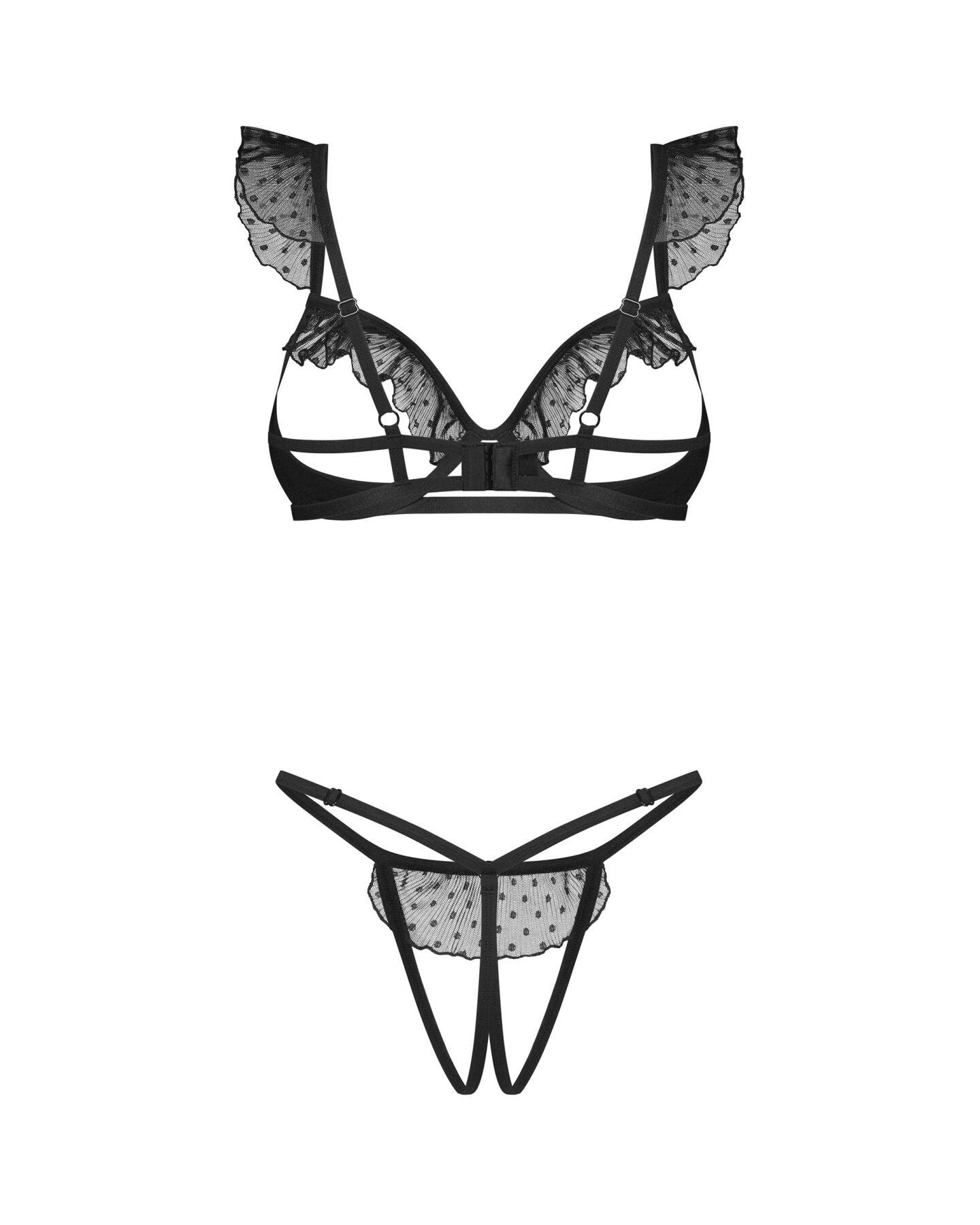 Комплект Obsessive Carrola 2-pcs crotchless set - фото 7