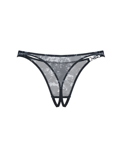 Трусики Obsessive Corrosis crotchless thong - фото 15