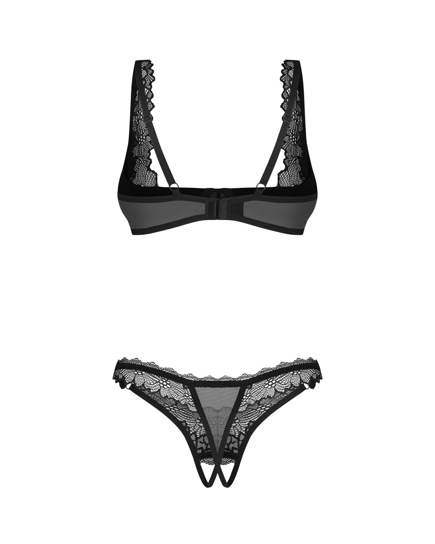 Комплект Obsessive Deina More 2-pcs crotchless set  - фото 5