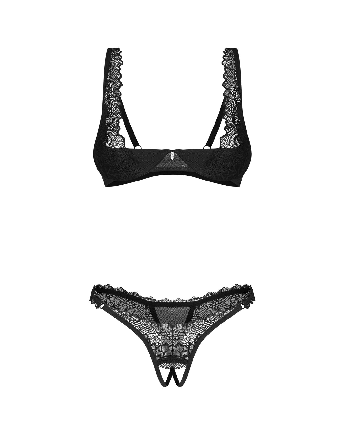 Комплект Obsessive Deina More 2-pcs crotchless set  - фото 4