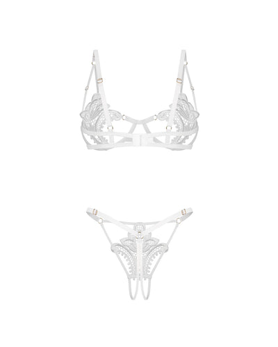 Комплект Obsessive Luise Sublim 2-pcs crotchless set  - фото 55