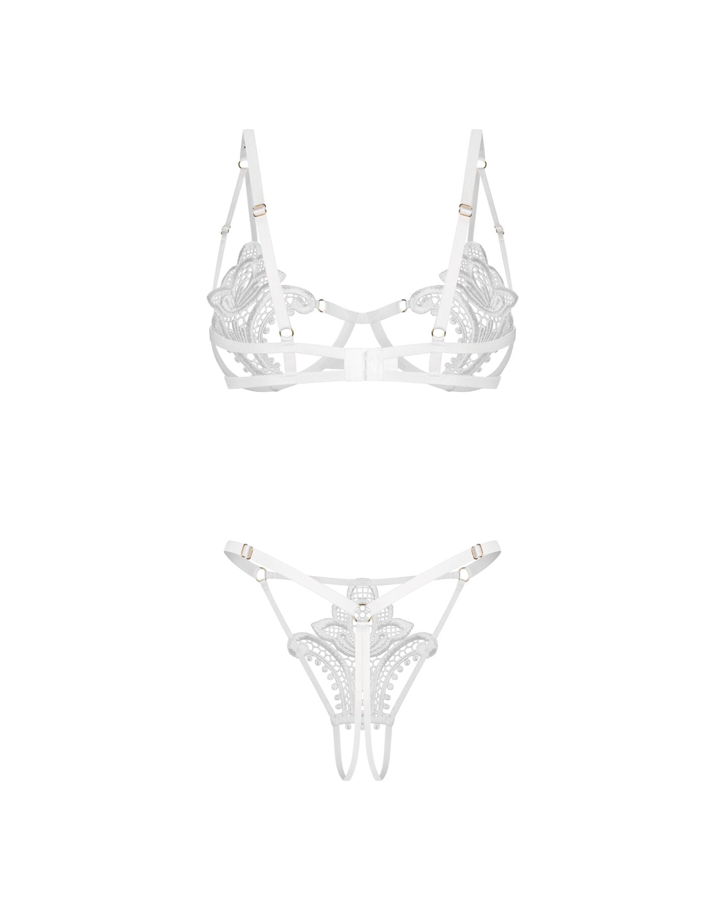 Комплект Obsessive Luise Sublim 2-pcs crotchless set  - фото 55