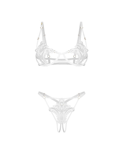 Комплект Obsessive Luise Sublim 2-pcs crotchless set  - фото 54
