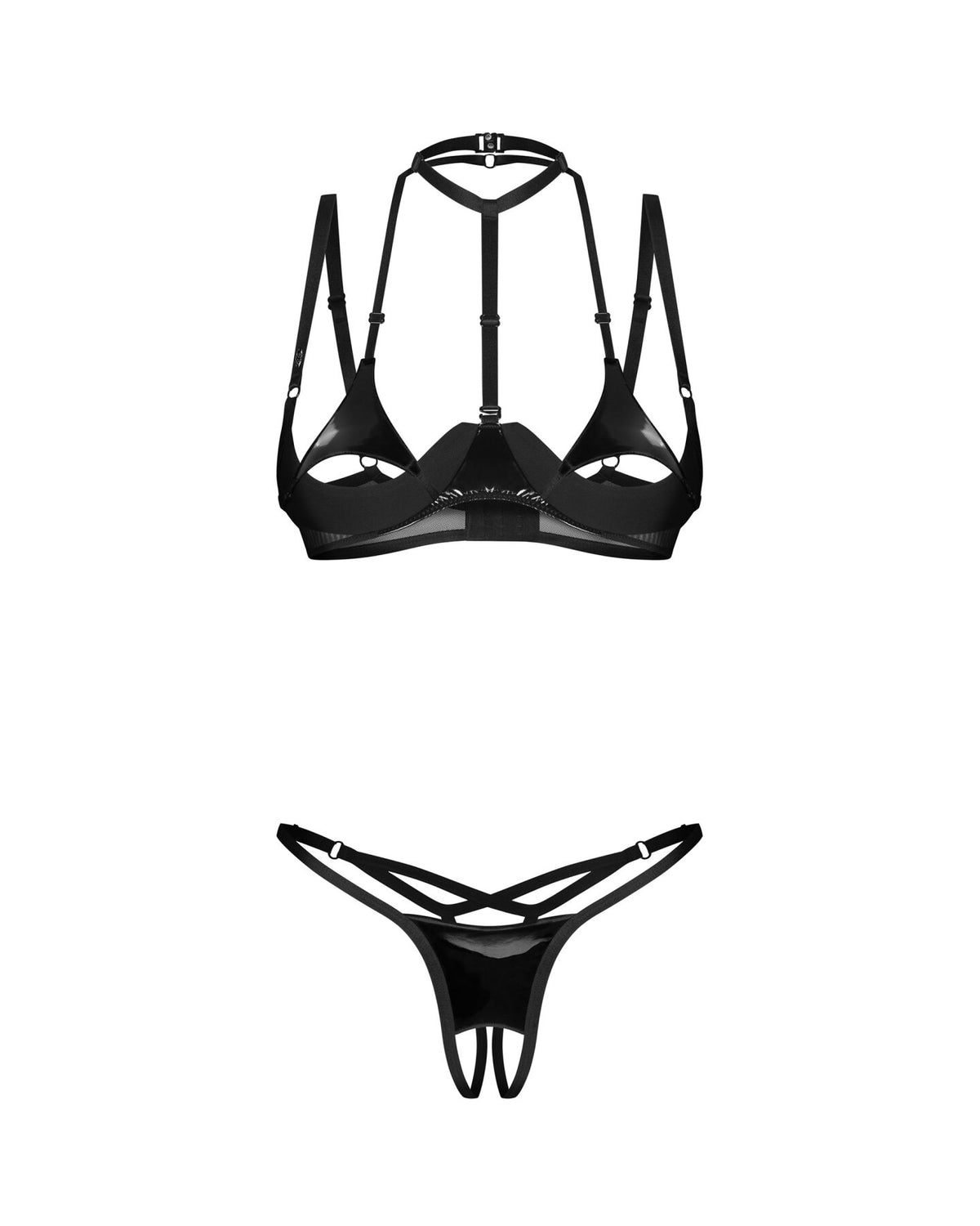 Комплект Obsessive Rolleya 2-pcs crotchless set - превʼю 4
