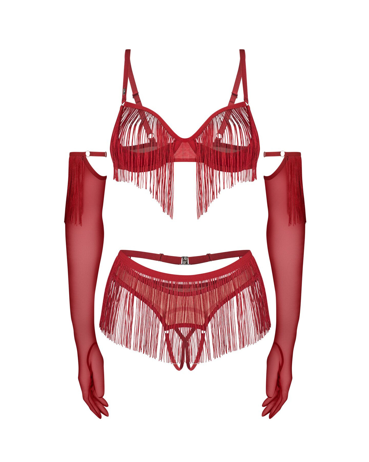 Комплект Obsessive Rossay crotchless set - превью 5