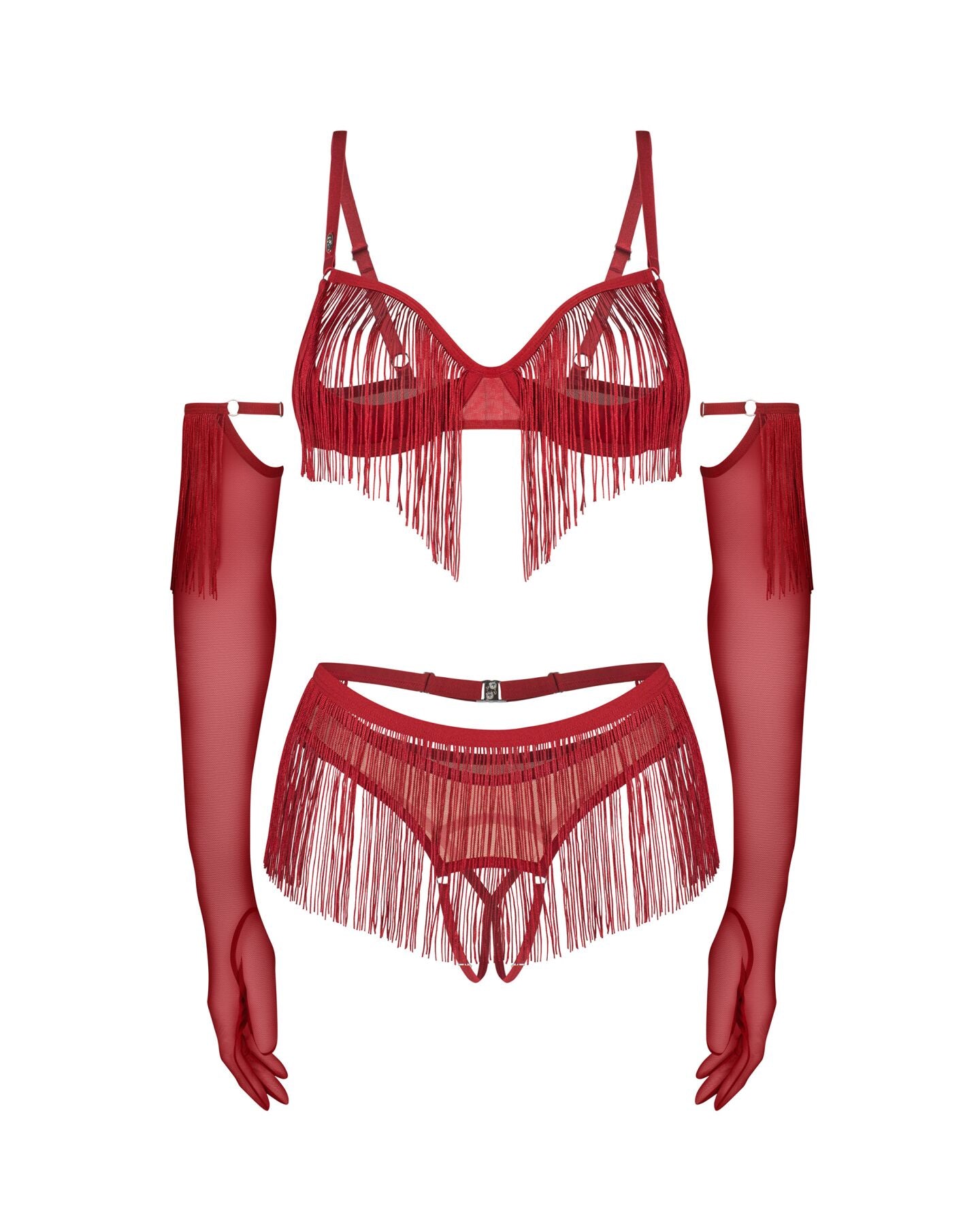 Комплект Obsessive Rossay crotchless set - фото 5