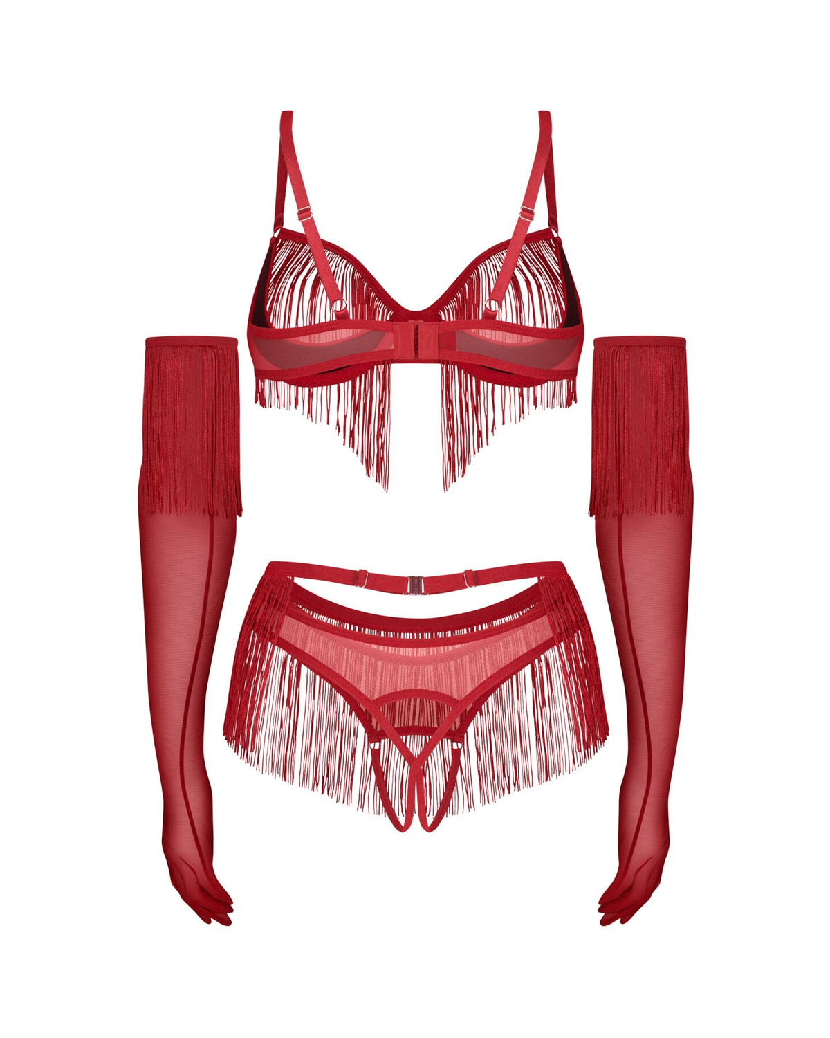 Комплект Obsessive Rossay crotchless set - превью 12