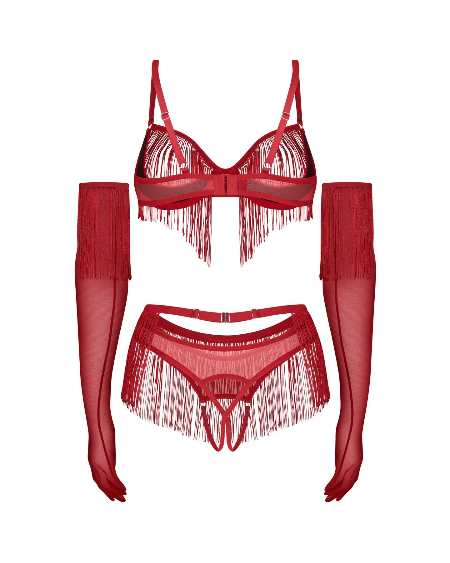 Комплект Obsessive Rossay crotchless set - фото 19