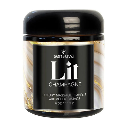Массажная свеча Sensuva Lit Champagne Massage Candle