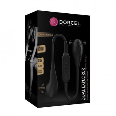 Main image for product index 10: Вибратор на гибкой сцепке со стимуляцией пальчиком Dorcel DUAL EXPLORER