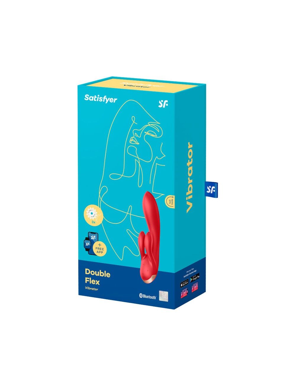 Thumb image for product index 4: Смарт вибратор кролик с двойным отростком Satisfyer Double Flex 