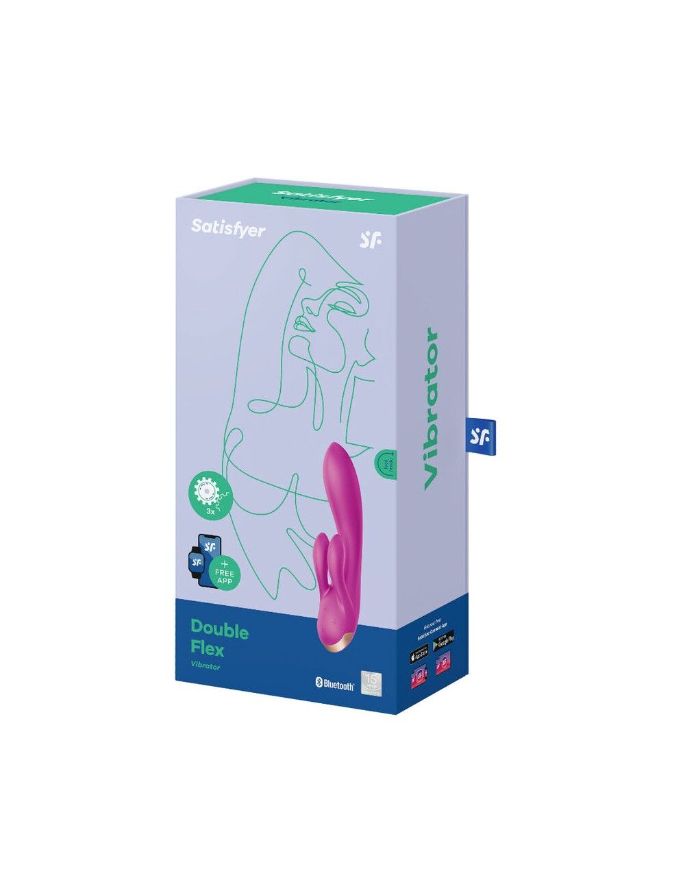 Thumb image for product index 12: Смарт вибратор кролик с двойным отростком Satisfyer Double Flex 