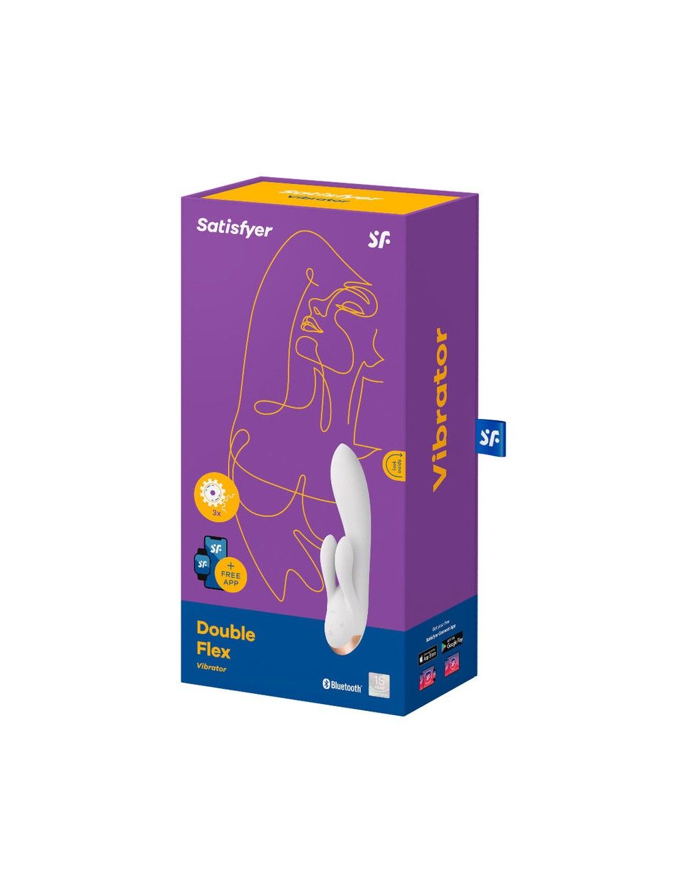 Thumb image for product index 16: Смарт вибратор кролик с двойным отростком Satisfyer Double Flex 